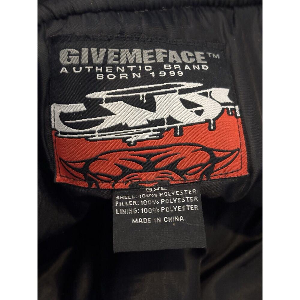 Give Me Face Mens 3X Full Zip Embroidery Jacket Boho Jazz Art Modern Eclectic - Picture 8 of 10